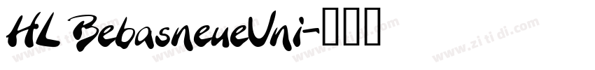 HL BebasneueUni字体转换
